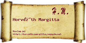 Horváth Margitta névjegykártya